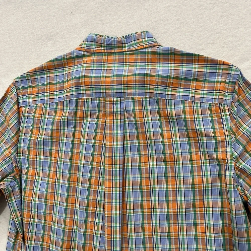 Polo Ralph Lauren Boys XL 18-20 Plaid Cotton Long Sleeve Button Down Shirt